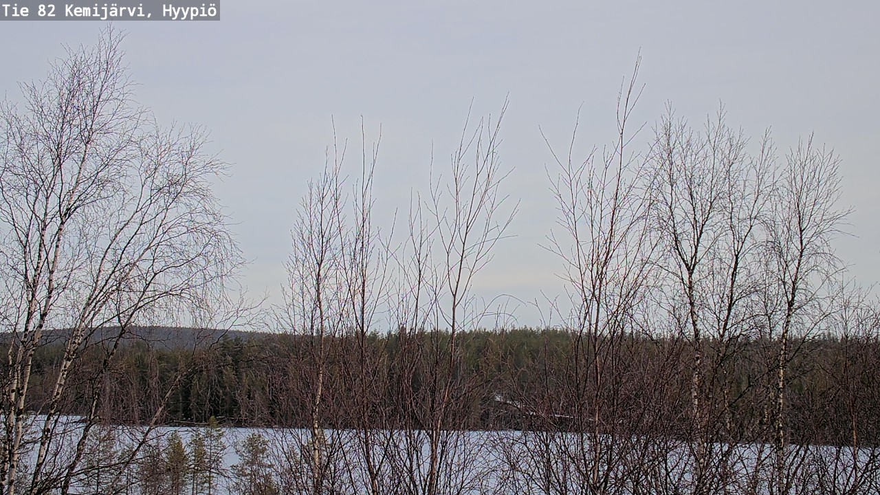 Weather Camera Image Road 82 Kemijärvi, Hyypiö, Kemijärvi, Lappi
