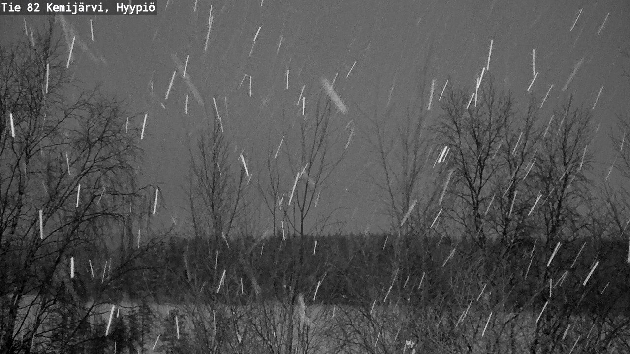 Weather Camera Image Väg 5 Kemi träsk, hyypiö, Kemijärvi, Lappi