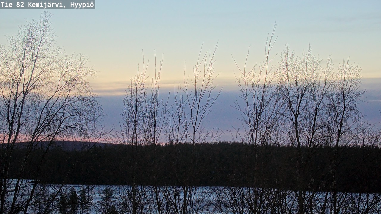 Weather Camera Image Road 82 Kemijärvi, Hyypiö, Kemijärvi, Lappi