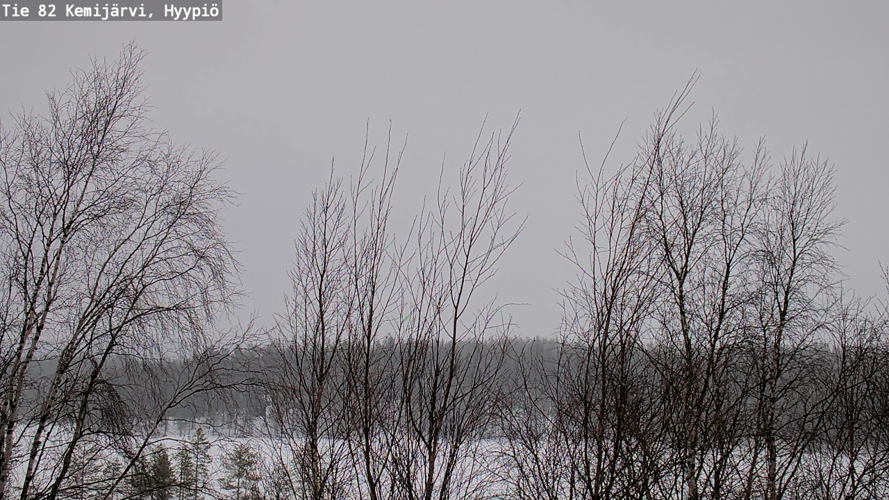 Weather Camera Image Road 82 Kemijärvi, Hyypiö, Kemijärvi, Lappi