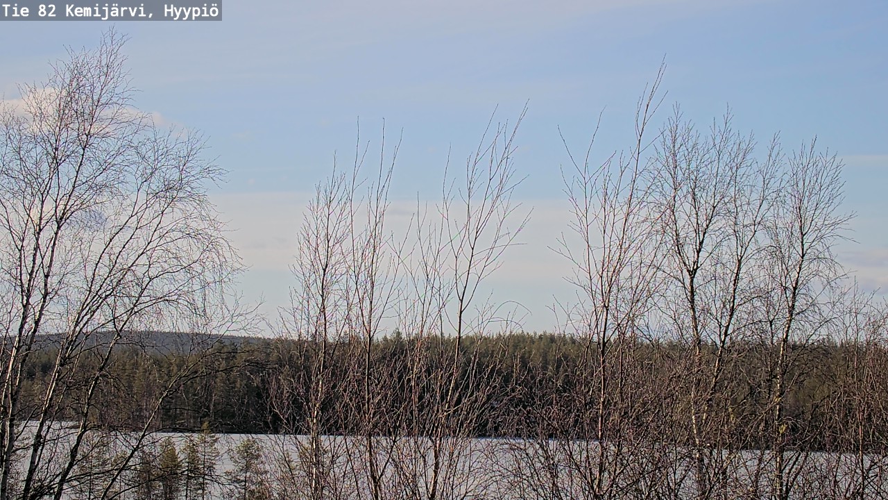 Weather Camera Image Road 82 Kemijärvi, Hyypiö, Kemijärvi, Lappi