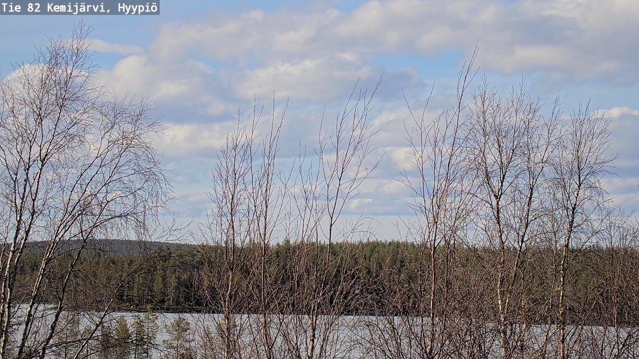 Weather Camera Image Road 82 Kemijärvi, Hyypiö, Kemijärvi, Lappi