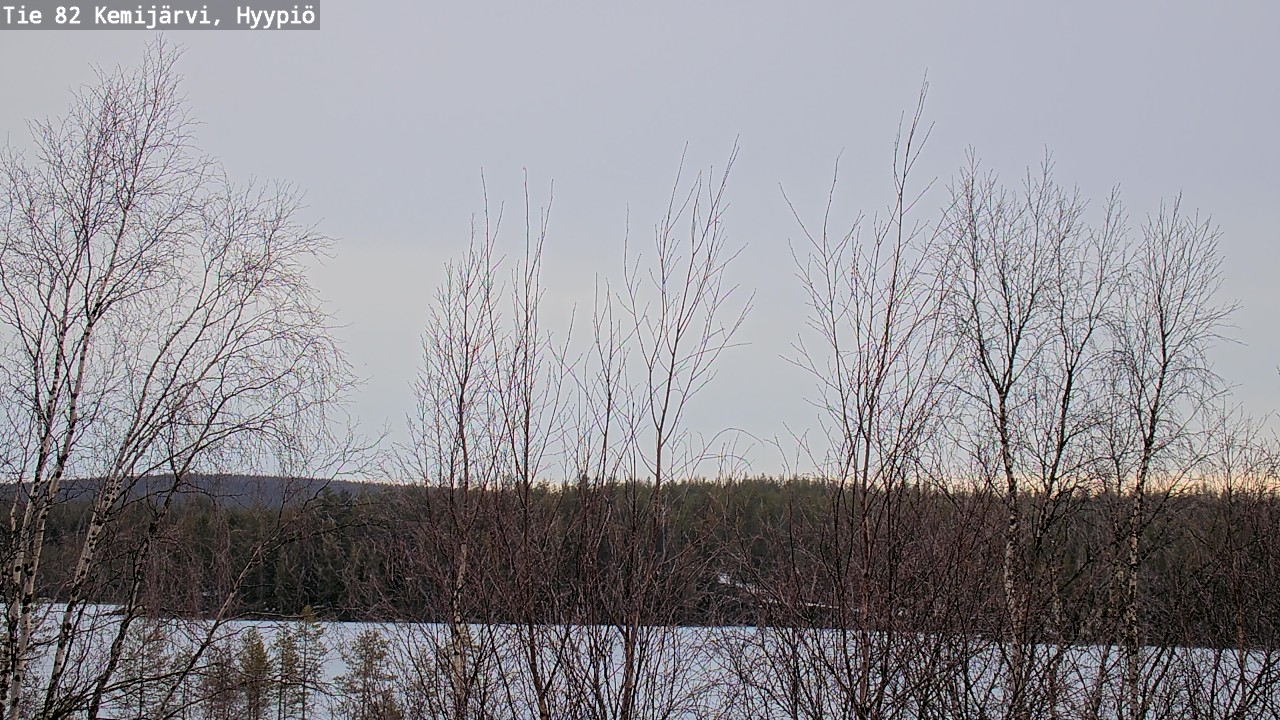 Weather Camera Image Road 82 Kemijärvi, Hyypiö, Kemijärvi, Lappi