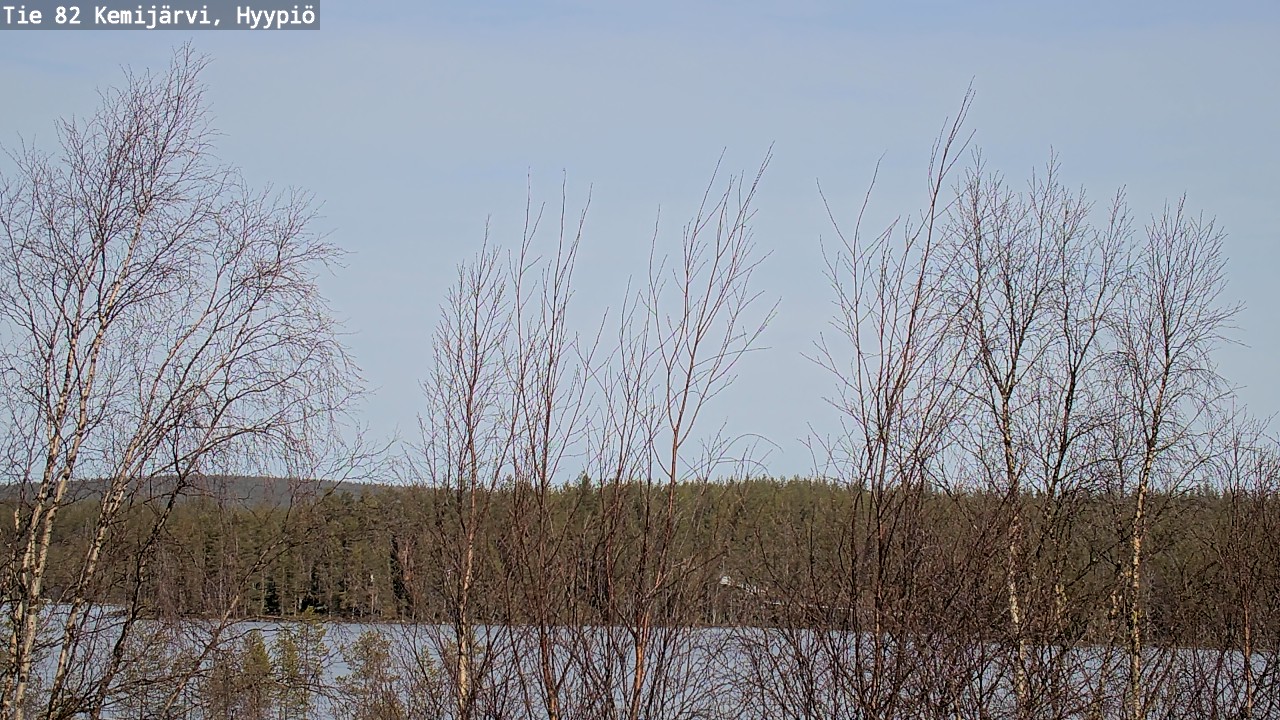Weather Camera Image Road 82 Kemijärvi, Hyypiö, Kemijärvi, Lappi