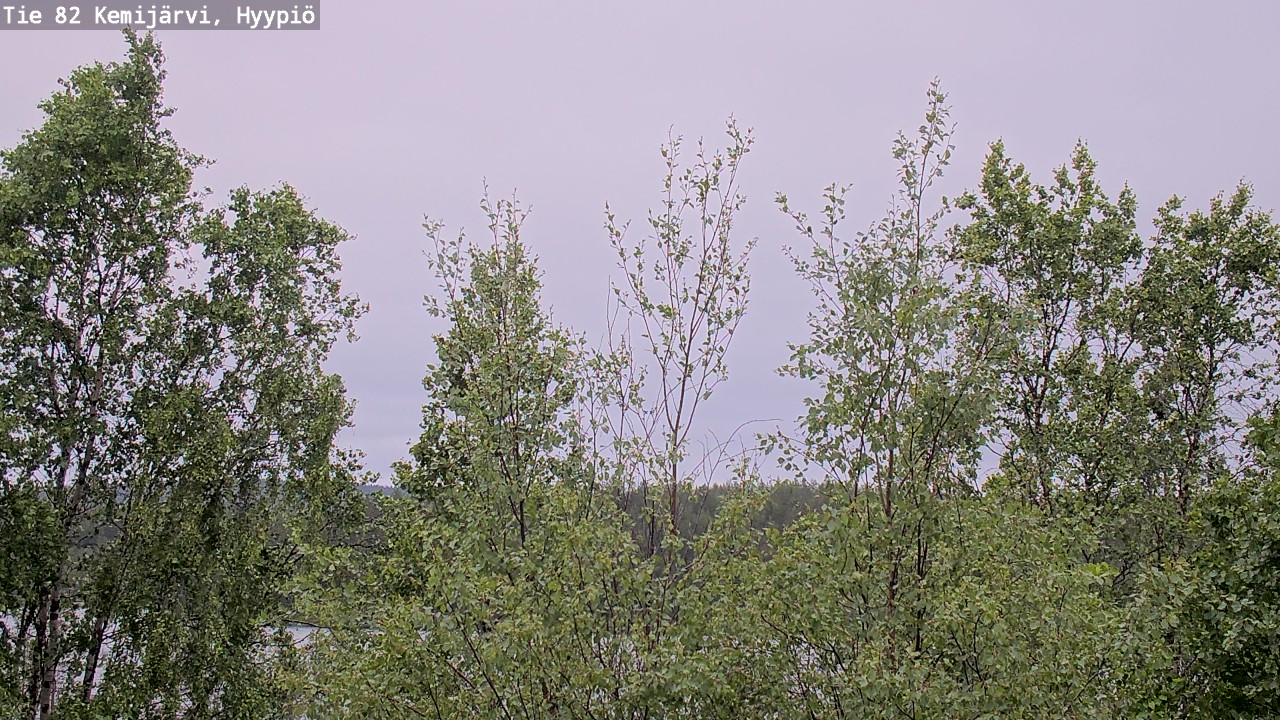 Weather Camera Image Väg 5 Kemi träsk, hyypiö, Kemijärvi, Lappi