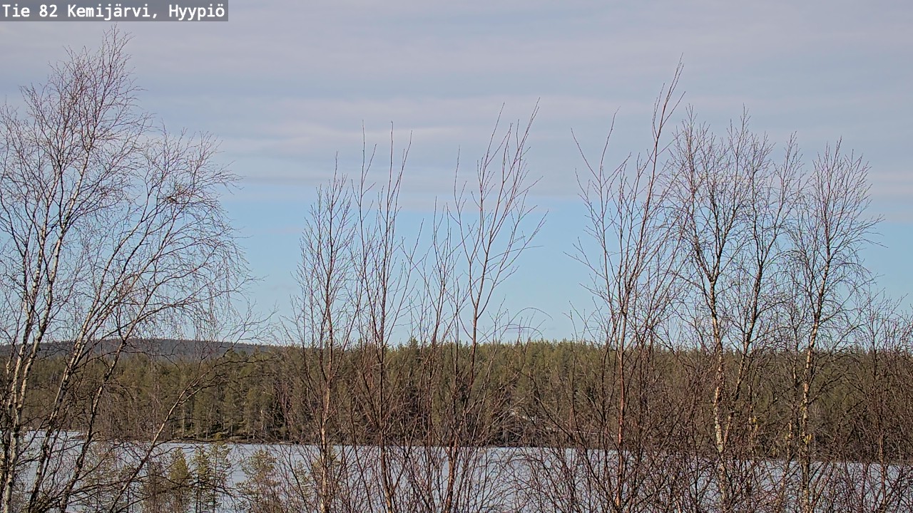 Weather Camera Image Road 82 Kemijärvi, Hyypiö, Kemijärvi, Lappi