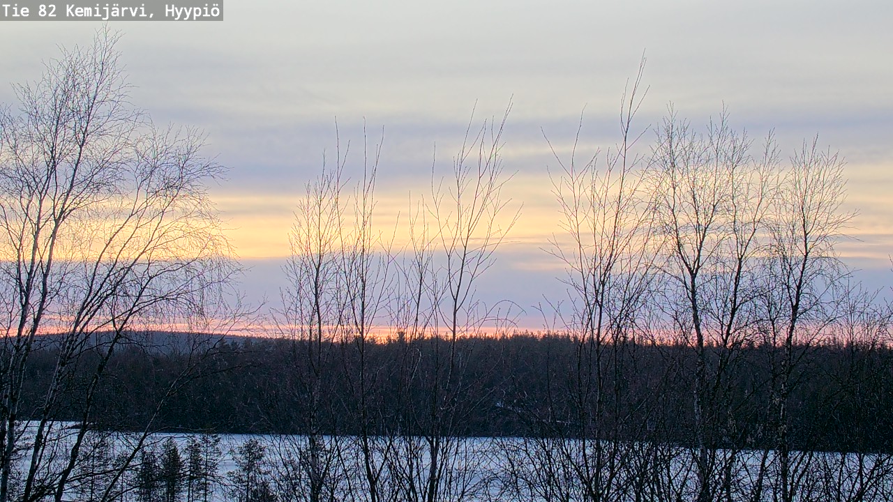 Weather Camera Image Road 82 Kemijärvi, Hyypiö, Kemijärvi, Lappi