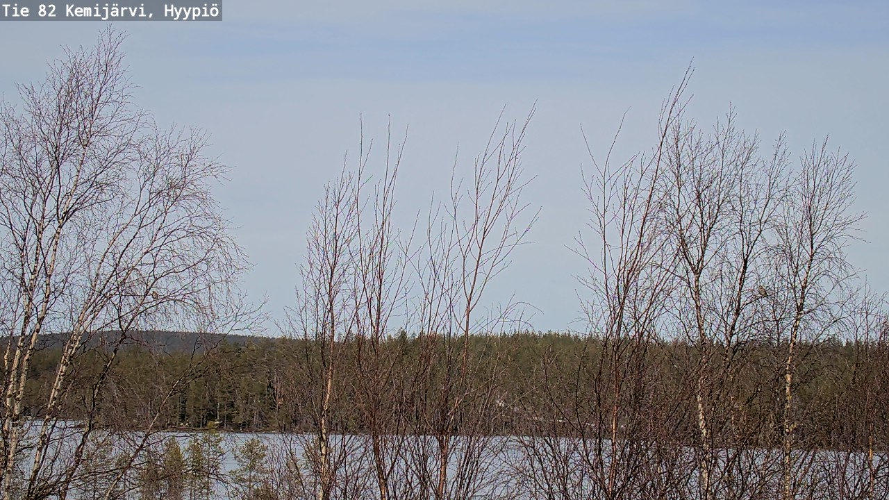Weather Camera Image Road 82 Kemijärvi, Hyypiö, Kemijärvi, Lappi