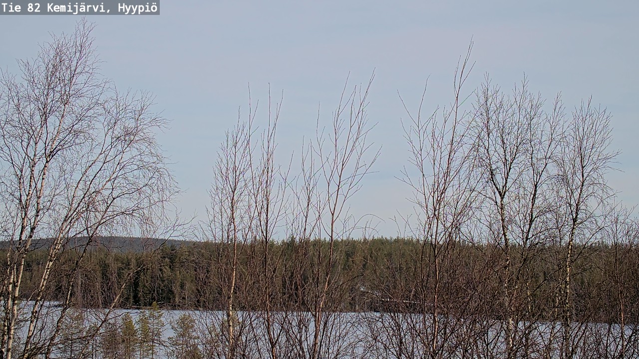 Weather Camera Image Road 82 Kemijärvi, Hyypiö, Kemijärvi, Lappi