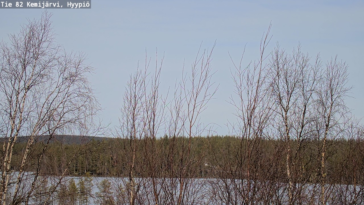Weather Camera Image Road 82 Kemijärvi, Hyypiö, Kemijärvi, Lappi