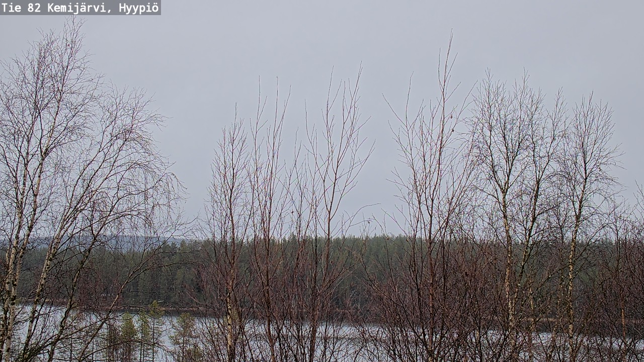 Weather Camera Image Road 82 Kemijärvi, Hyypiö, Kemijärvi, Lappi
