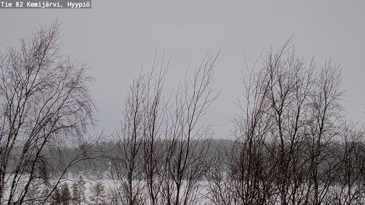 Weather Camera Image Road 82 Kemijärvi, Hyypiö, Kemijärvi, Lappi