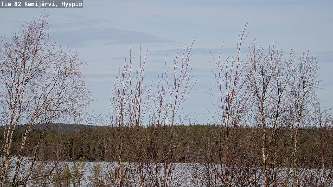 Weather Camera Image Road 82 Kemijärvi, Hyypiö, Kemijärvi, Lappi