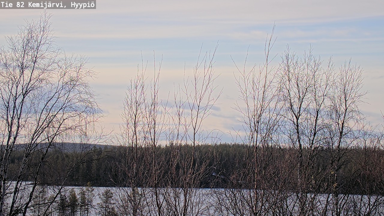 Weather Camera Image Road 82 Kemijärvi, Hyypiö, Kemijärvi, Lappi