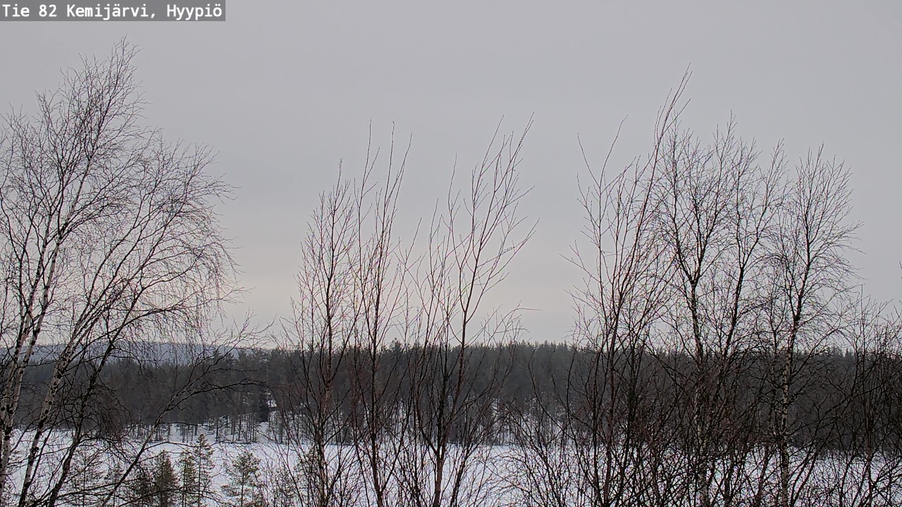 Weather Camera Image Road 82 Kemijärvi, Hyypiö, Kemijärvi, Lappi
