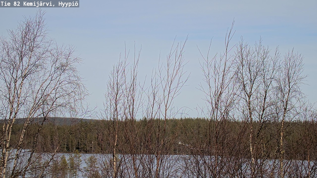 Weather Camera Image Road 82 Kemijärvi, Hyypiö, Kemijärvi, Lappi