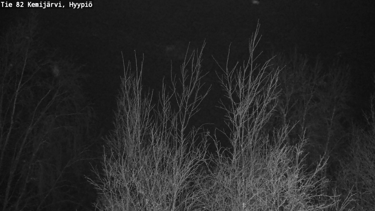 Weather Camera Image Road 82 Kemijärvi, Hyypiö, Kemijärvi, Lappi