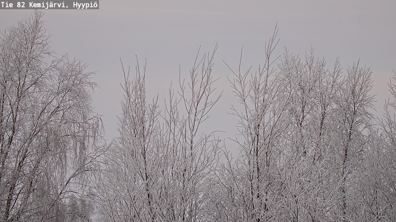 Weather Camera Image Road 82 Kemijärvi, Hyypiö, Kemijärvi, Lappi