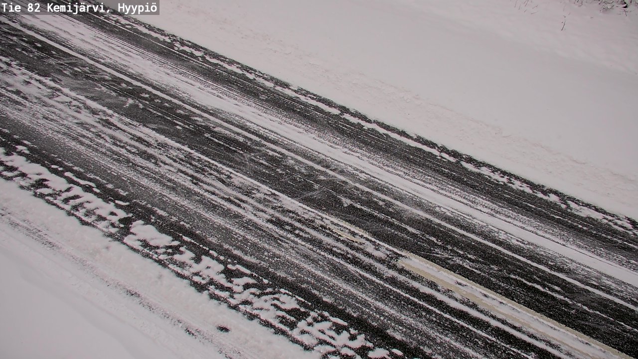 Weather Camera Image Väg 5 Kemi träsk, hyypiö, Kemijärvi, Lappi