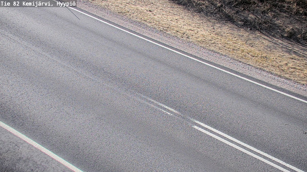 Weather Camera Image Väg 5 Kemi träsk, hyypiö, Kemijärvi, Lappi