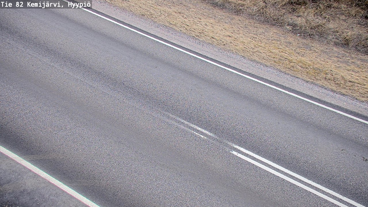 Weather Camera Image Väg 5 Kemi träsk, hyypiö, Kemijärvi, Lappi