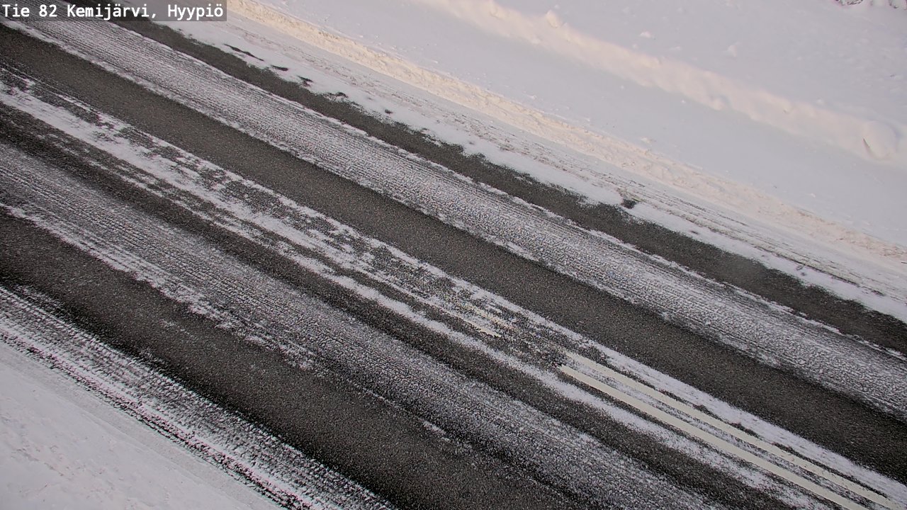 Weather Camera Image Väg 5 Kemi träsk, hyypiö, Kemijärvi, Lappi
