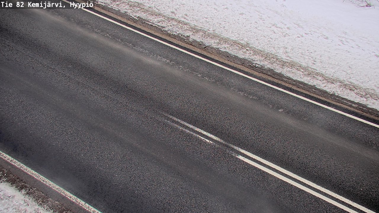 Weather Camera Image Road 82 Kemijärvi, Hyypiö, Kemijärvi, Lappi