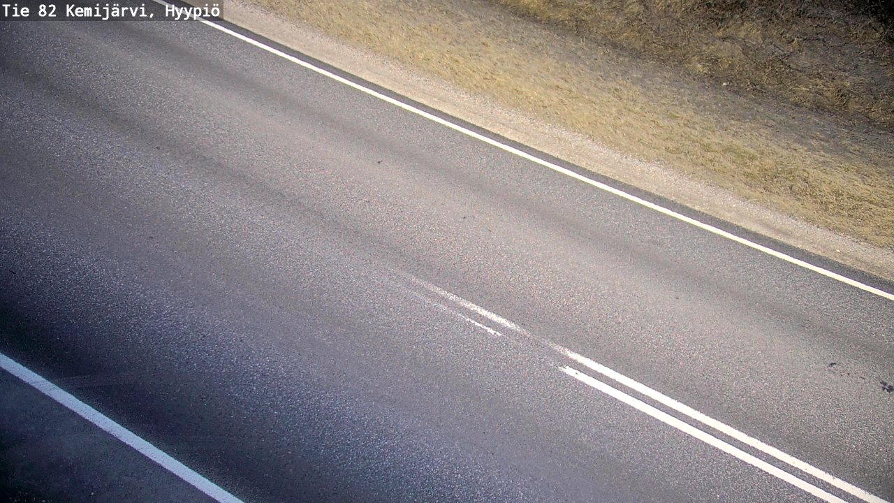 Weather Camera Image Road 82 Kemijärvi, Hyypiö, Kemijärvi, Lappi