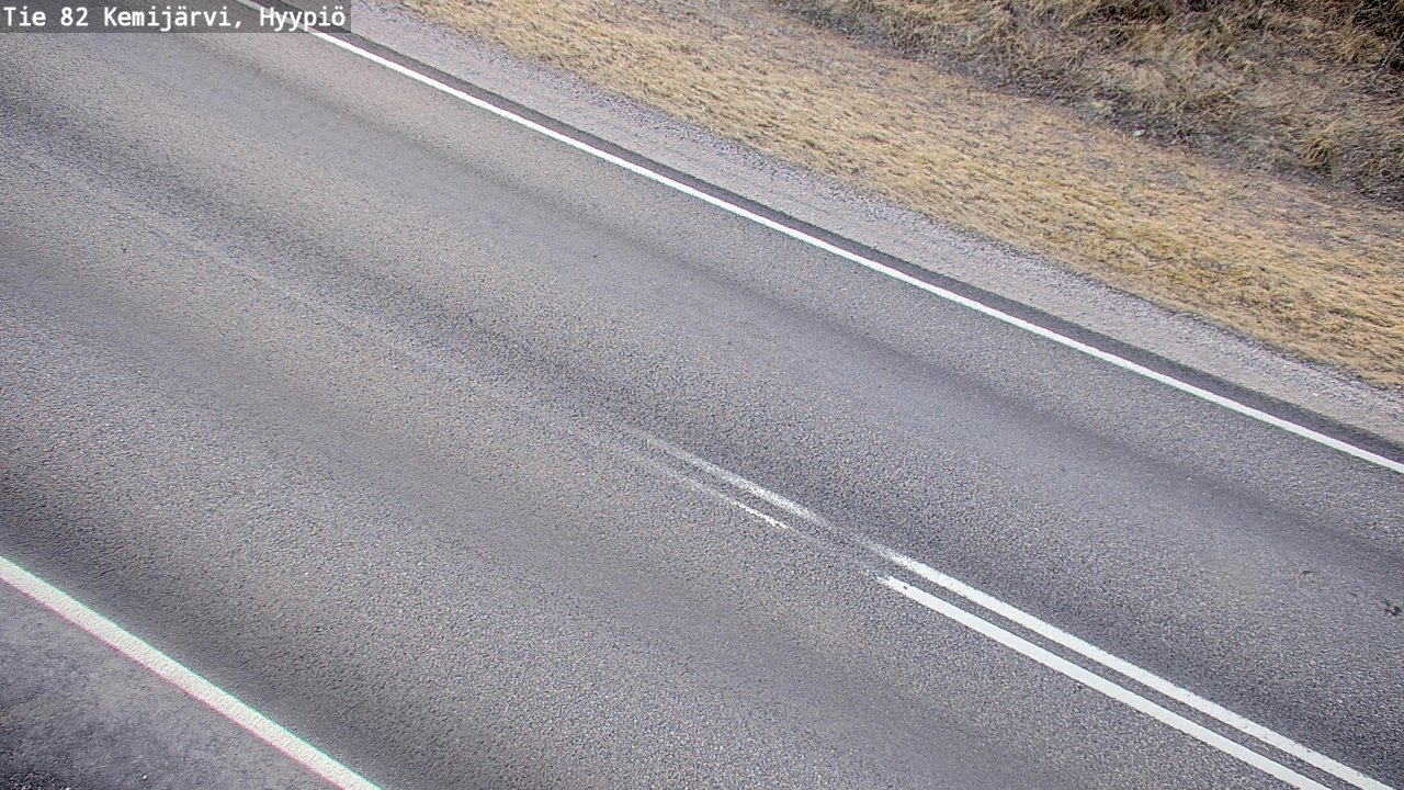Weather Camera Image Väg 5 Kemi träsk, hyypiö, Kemijärvi, Lappi