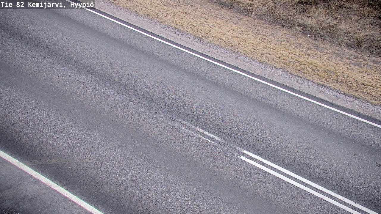 Weather Camera Image Road 82 Kemijärvi, Hyypiö, Kemijärvi, Lappi