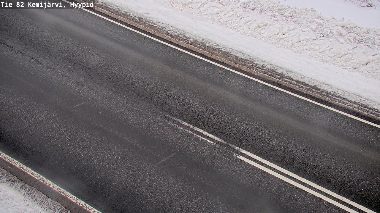 Weather Camera Image Road 82 Kemijärvi, Hyypiö, Kemijärvi, Lappi