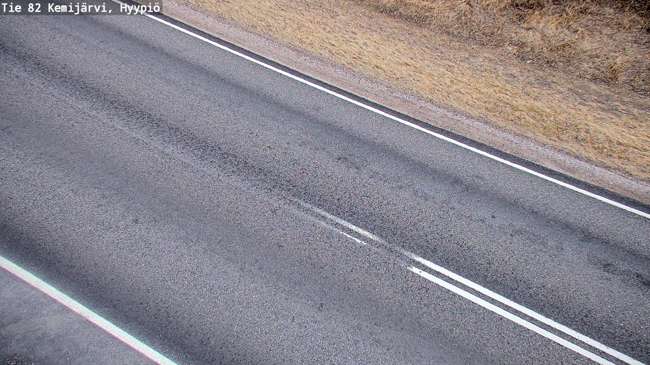 Weather Camera Image Väg 5 Kemi träsk, hyypiö, Kemijärvi, Lappi