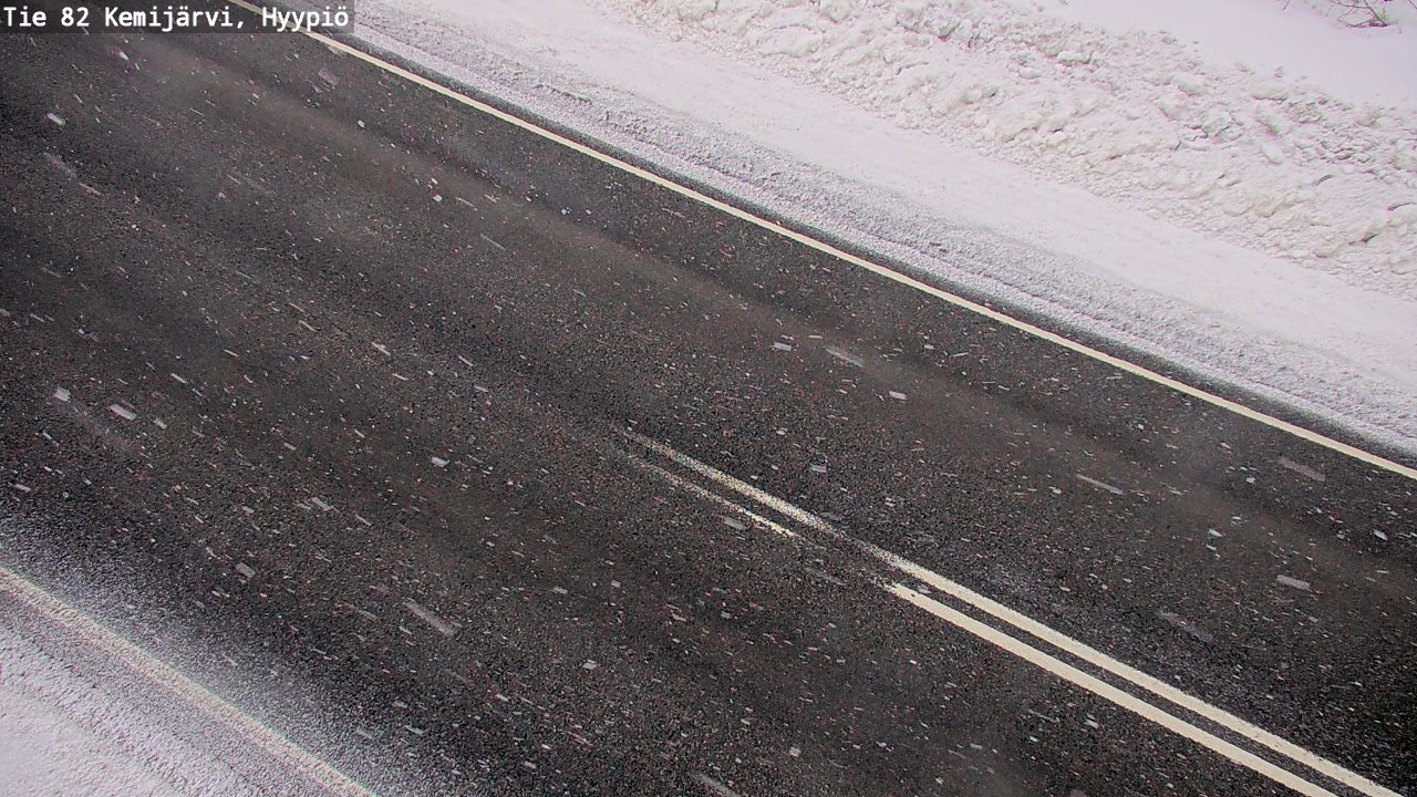 Weather Camera Image Väg 5 Kemi träsk, hyypiö, Kemijärvi, Lappi
