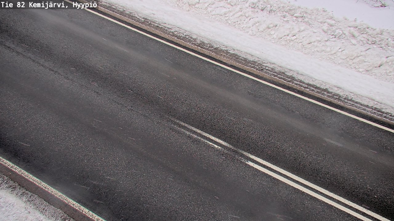 Weather Camera Image Road 82 Kemijärvi, Hyypiö, Kemijärvi, Lappi
