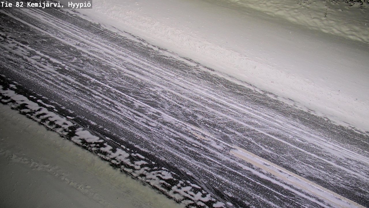 Weather Camera Image Väg 5 Kemi träsk, hyypiö, Kemijärvi, Lappi