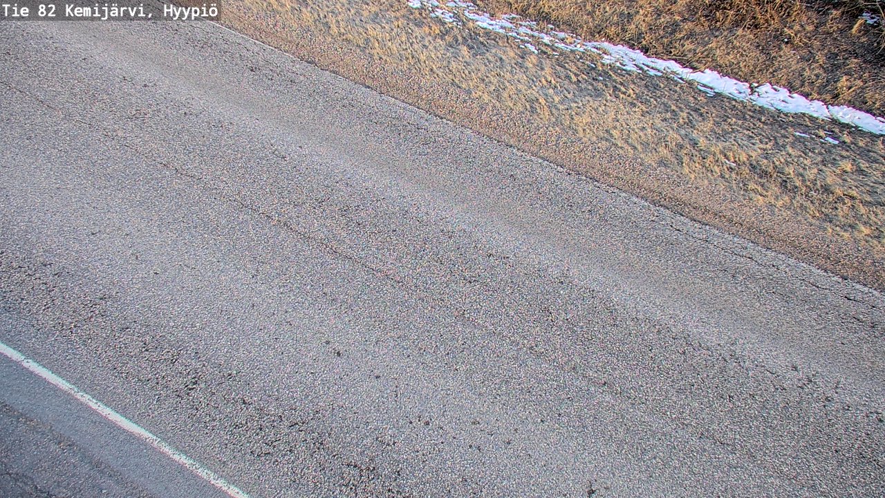 Weather Camera Image Road 82 Kemijärvi, Hyypiö, Kemijärvi, Lappi