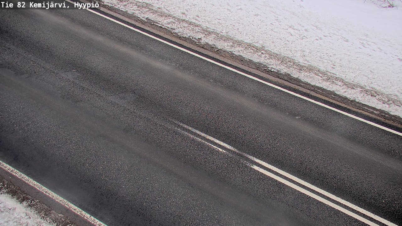 Weather Camera Image Road 82 Kemijärvi, Hyypiö, Kemijärvi, Lappi