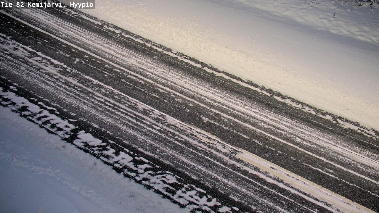 Weather Camera Image Väg 5 Kemi träsk, hyypiö, Kemijärvi, Lappi