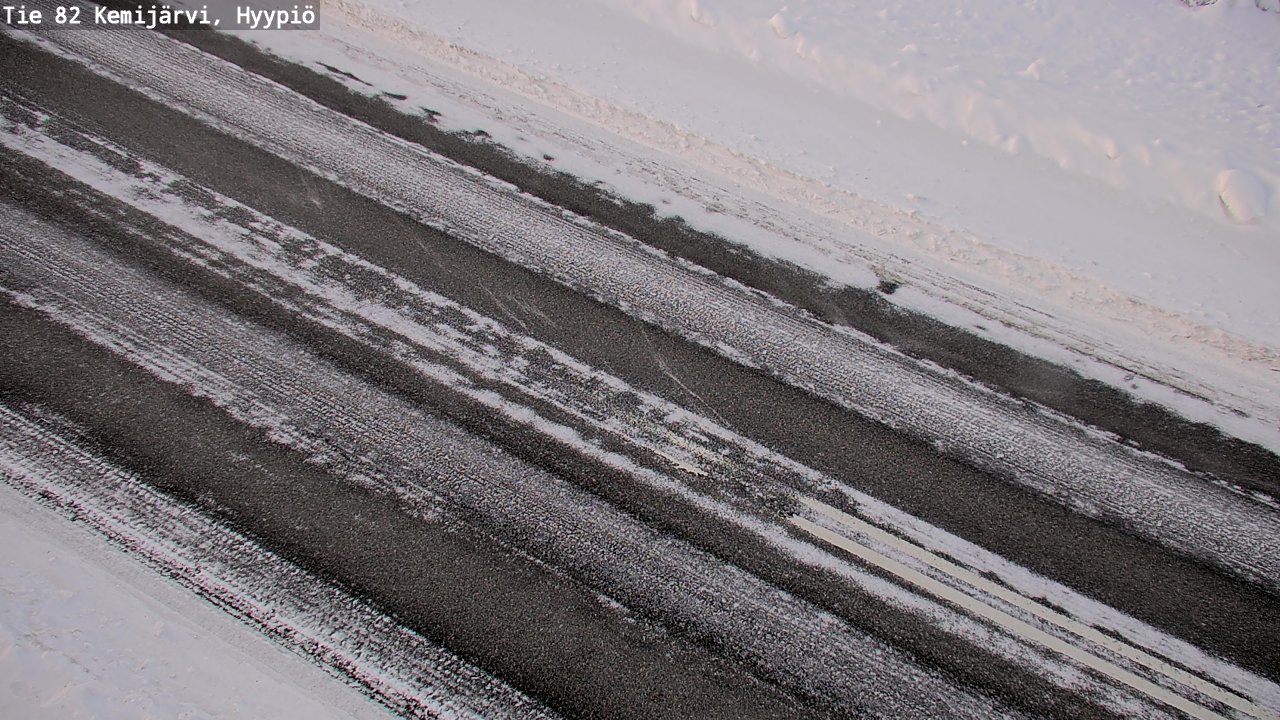 Weather Camera Image Väg 5 Kemi träsk, hyypiö, Kemijärvi, Lappi