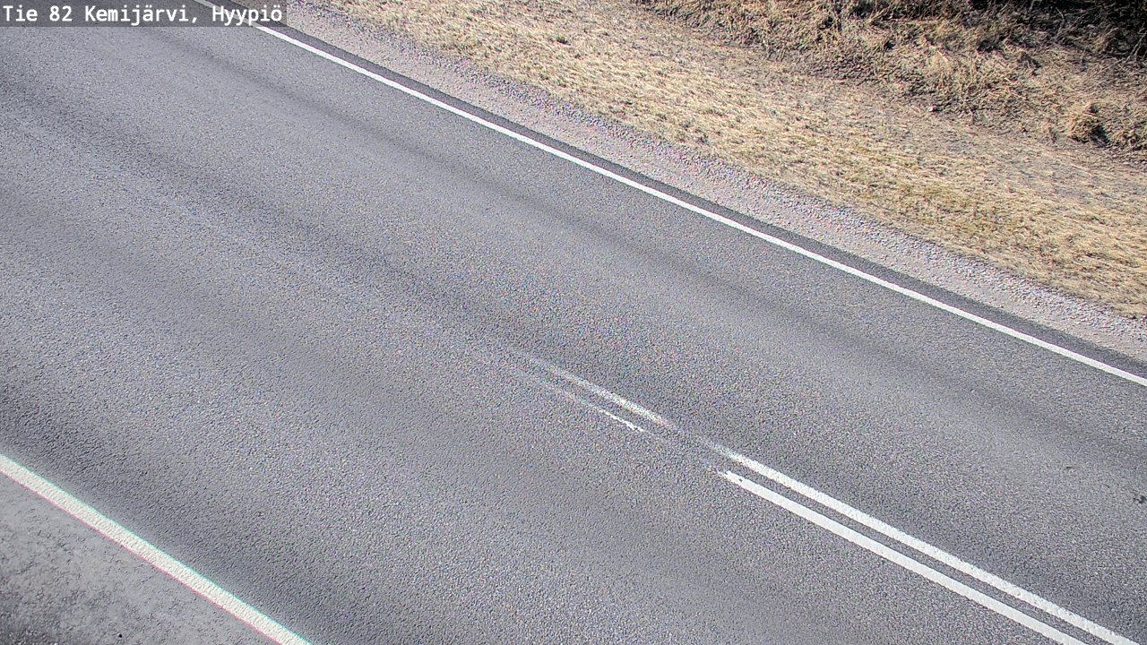 Weather Camera Image Väg 5 Kemi träsk, hyypiö, Kemijärvi, Lappi