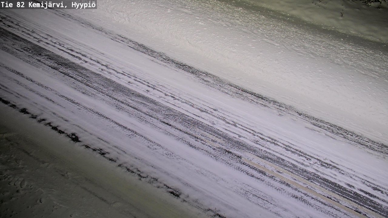 Weather Camera Image Road 82 Kemijärvi, Hyypiö, Kemijärvi, Lappi