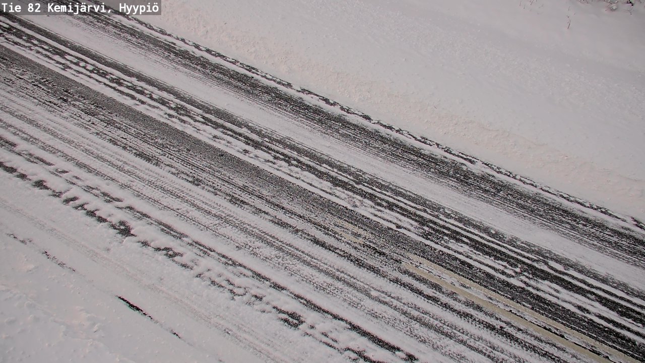 Weather Camera Image Road 82 Kemijärvi, Hyypiö, Kemijärvi, Lappi