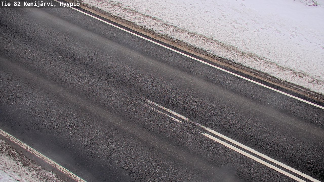 Weather Camera Image Road 82 Kemijärvi, Hyypiö, Kemijärvi, Lappi