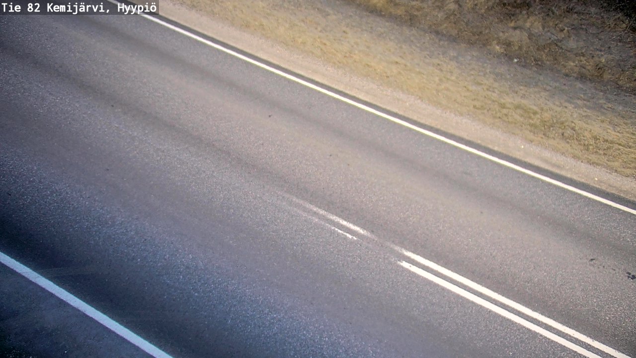 Weather Camera Image Road 82 Kemijärvi, Hyypiö, Kemijärvi, Lappi