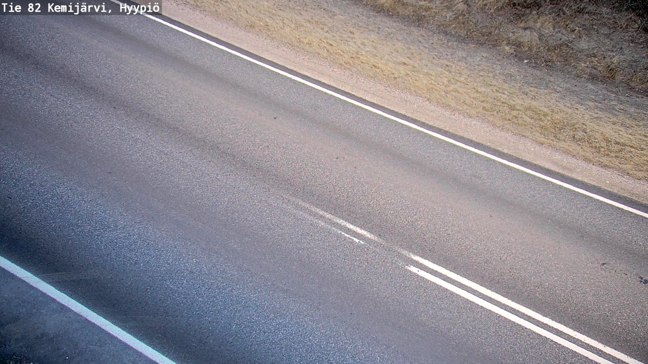 Weather Camera Image Road 82 Kemijärvi, Hyypiö, Kemijärvi, Lappi