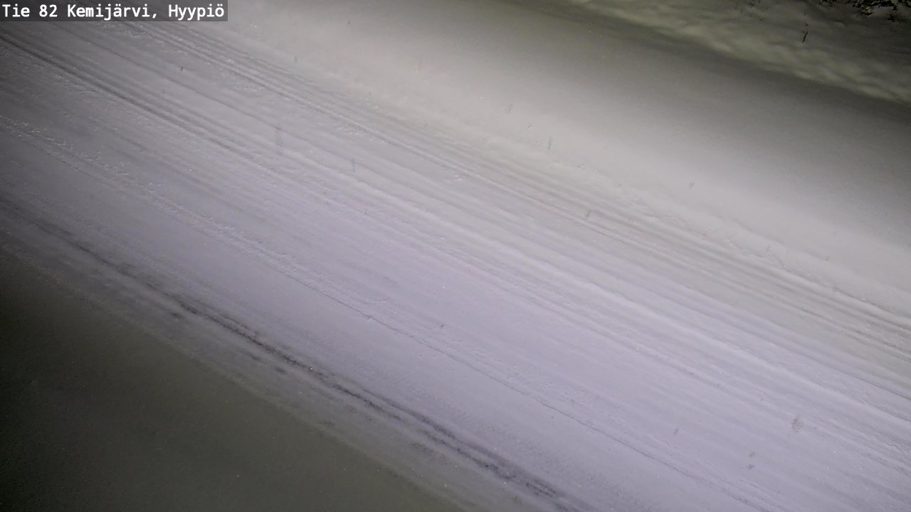 Weather Camera Image Väg 5 Kemi träsk, hyypiö, Kemijärvi, Lappi