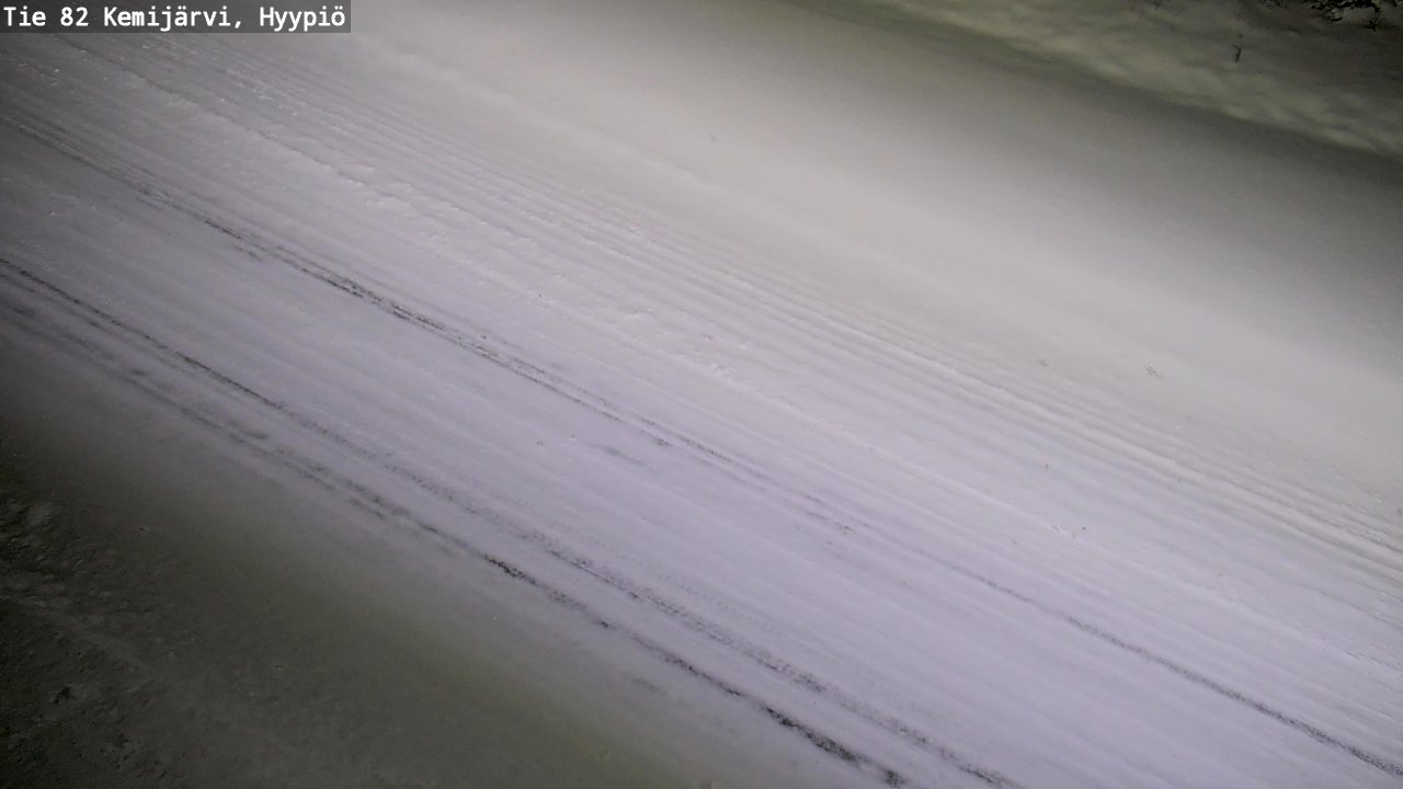Weather Camera Image Väg 5 Kemi träsk, hyypiö, Kemijärvi, Lappi