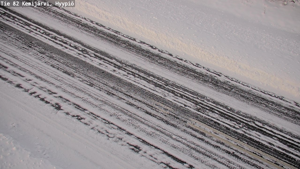 Weather Camera Image Road 82 Kemijärvi, Hyypiö, Kemijärvi, Lappi