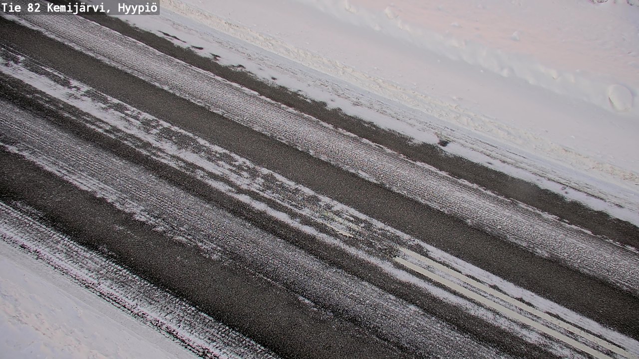 Weather Camera Image Väg 5 Kemi träsk, hyypiö, Kemijärvi, Lappi