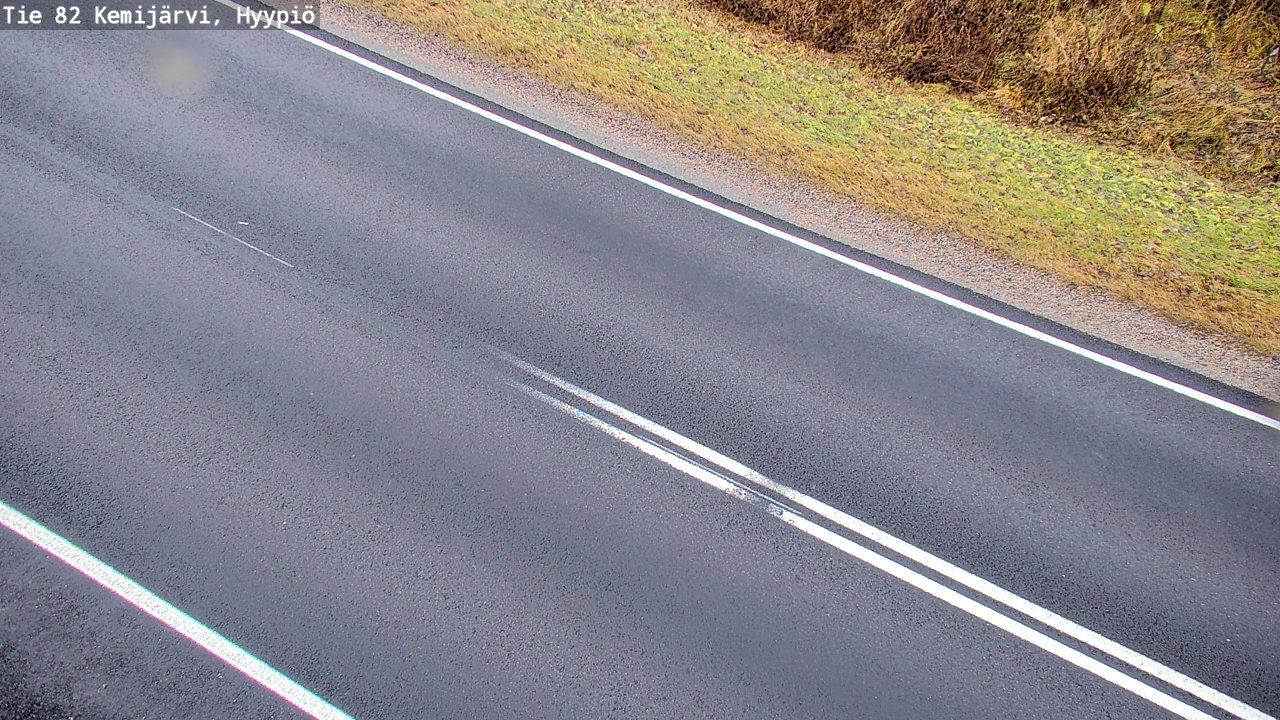 Weather Camera Image Road 82 Kemijärvi, Hyypiö, Kemijärvi, Lappi